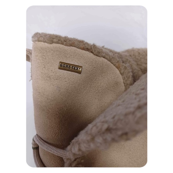 Clarks Nemo Thrill Gore-Tex Mid Calf Bone Colour Winter Boots Size 40 - Picture 4 of 7